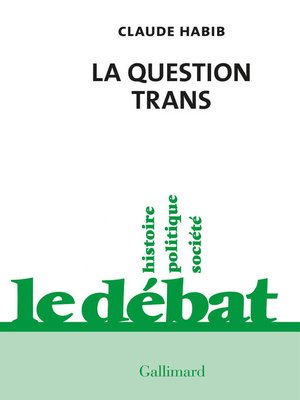 cover image of La question trans